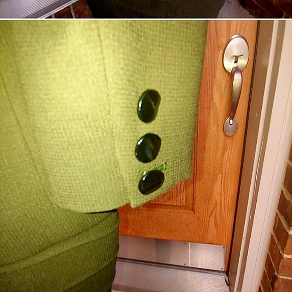 SALE! Gianni Versace 42 6 Olive Green Wool Rare Tailored Vintage Skirt Suit - Picture 5 of 10